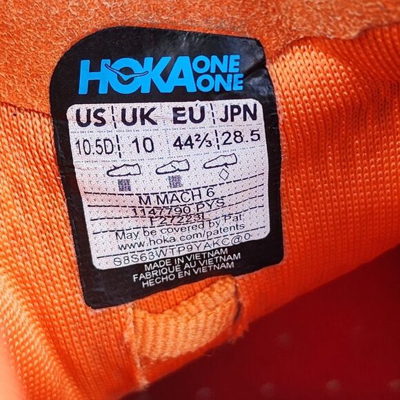 HOKA MACH 6 - Men's Sneakers - SIZE 10.5D - Picture 9 of 9